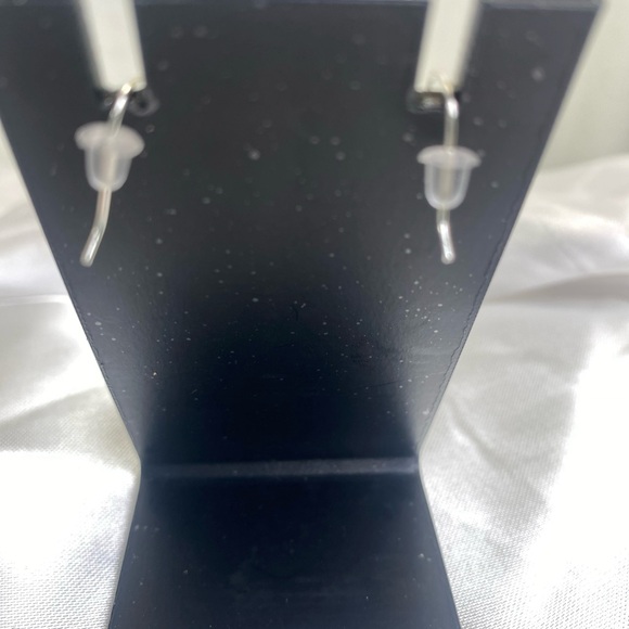 Premier Designs Silver-Tone Faux Turquoise Southwest Dangle Earrings - Picture 4 of 7